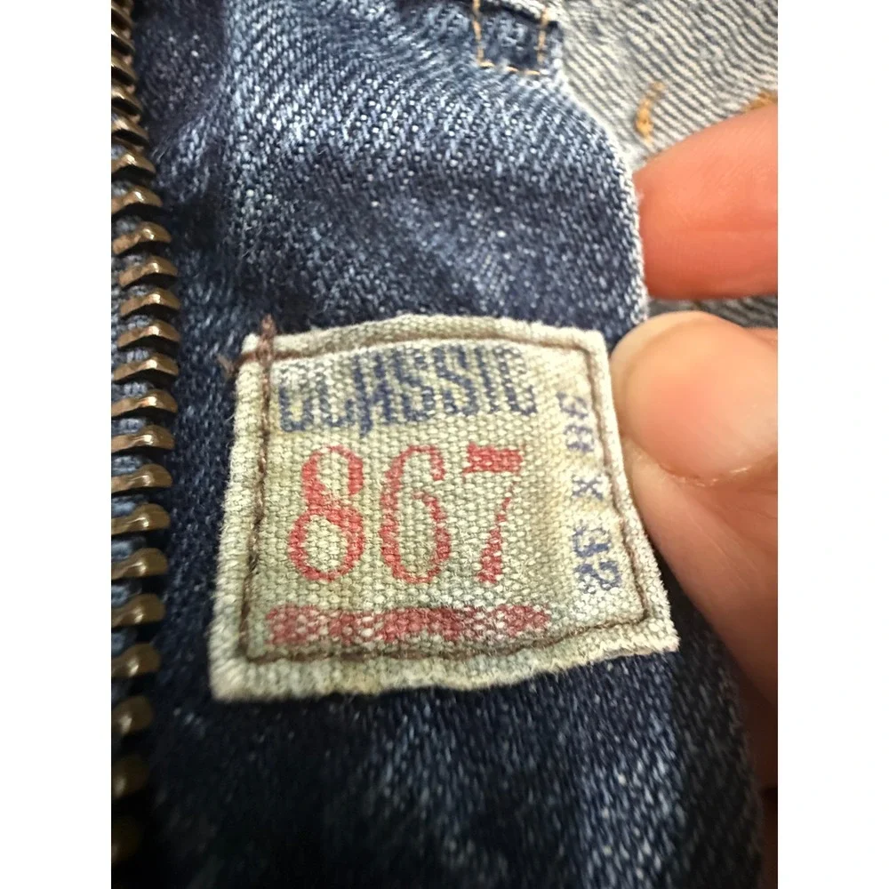 Polo Ralph Lauren 867 Classic Fit Blue Jeans Mens 38x32 Medium Wash Cotton Denim
